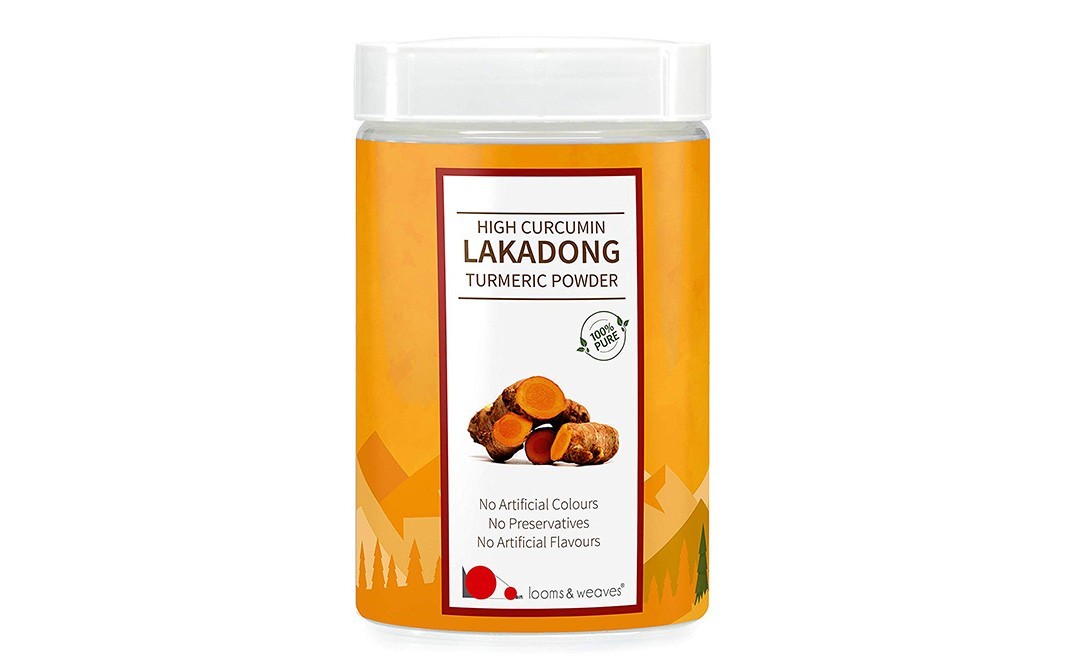Looms & Weaves High Curcumin Lakadong Turmeric Powder   Jar  200 grams